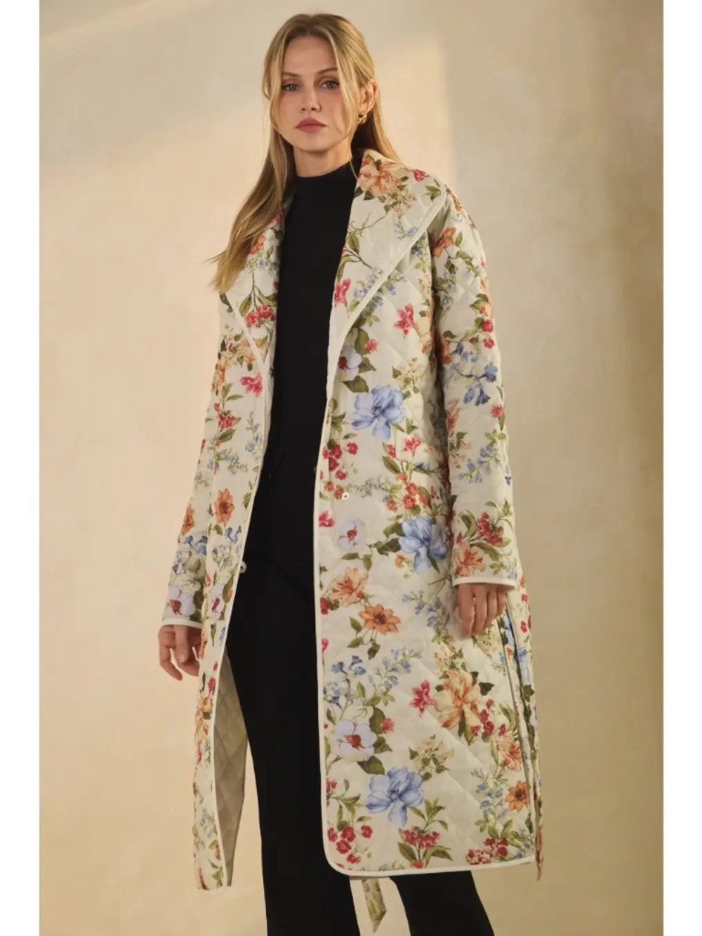 Spring Floral Quilted Jacket - Picture 6 of 9